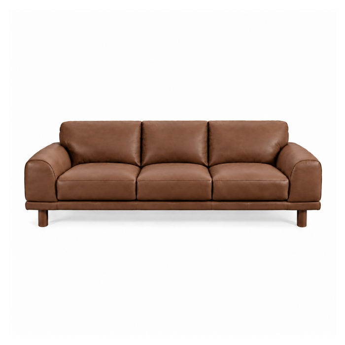 Brooklyn 3 Seater Jersey Leather