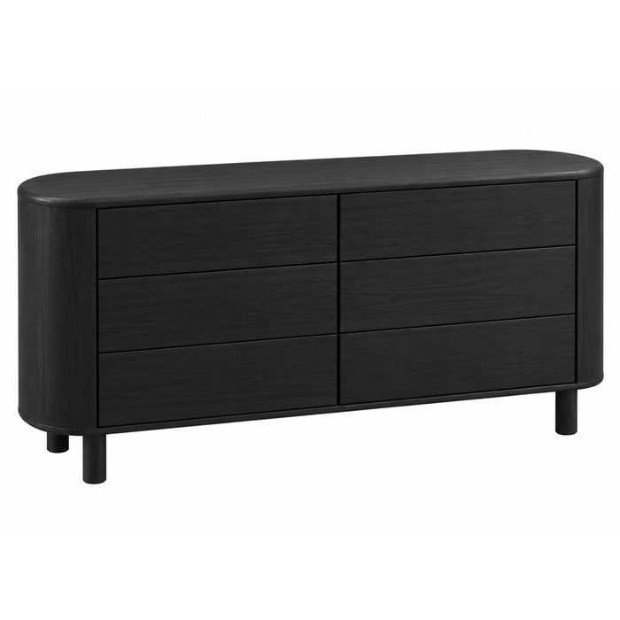 Orla 6 Drw Lowboy - Black