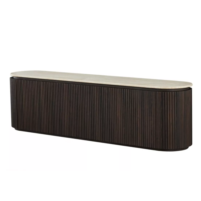 Creed TV Unit Travetine Top 2000