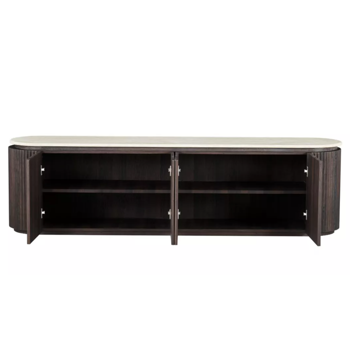 Creed TV Unit Travetine Top 2000
