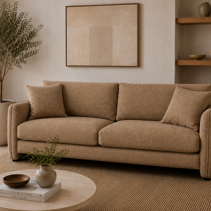 Hendricks 3.5 Str Sofa - Debonaire Toffee