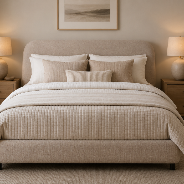 Coco Double bed Fabric - Santi