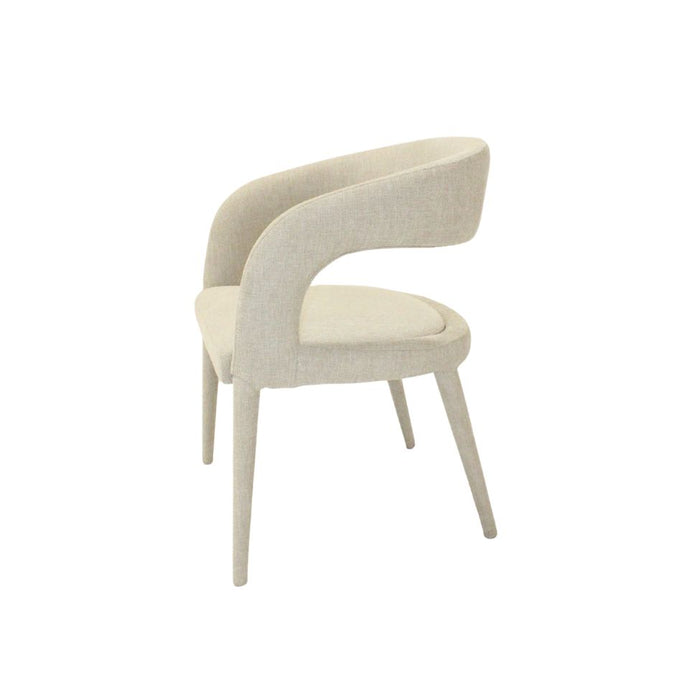 'London Dining Chair Belfast Fabric (Beige 023 ) Metal Leg