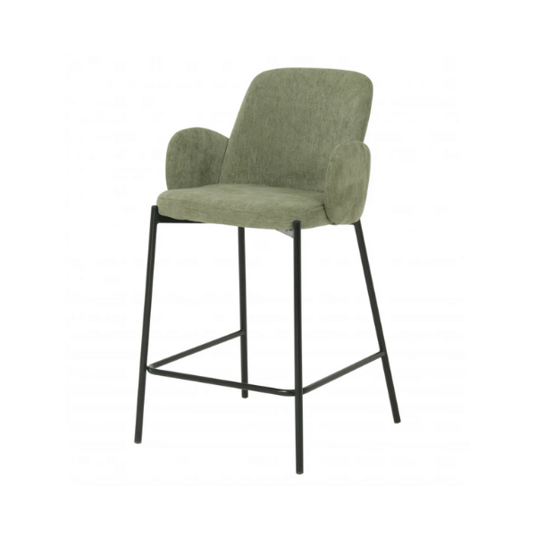 Fabric Bar Stool - Sage