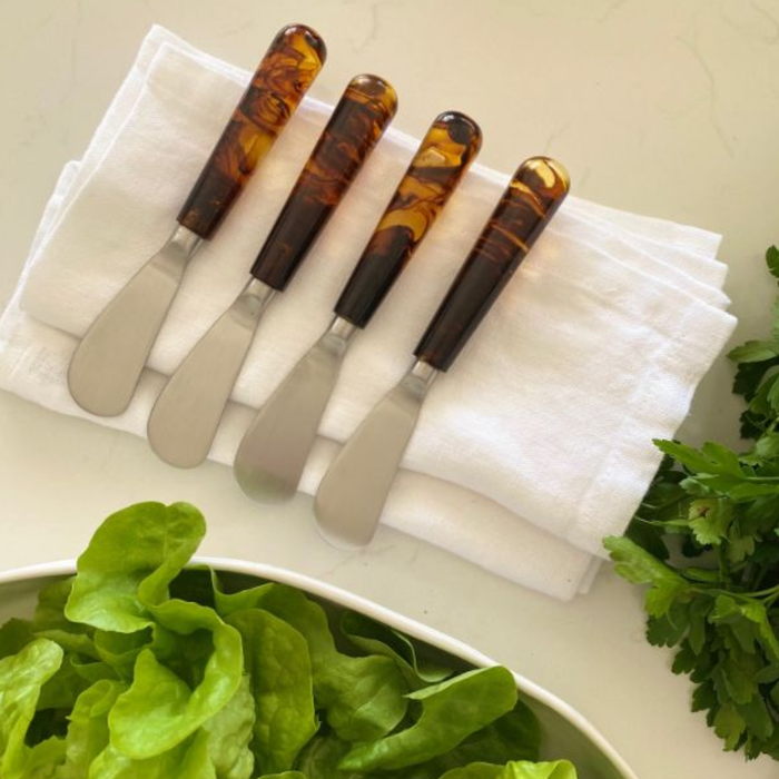 Tortoiseshell Pate Knives (4)