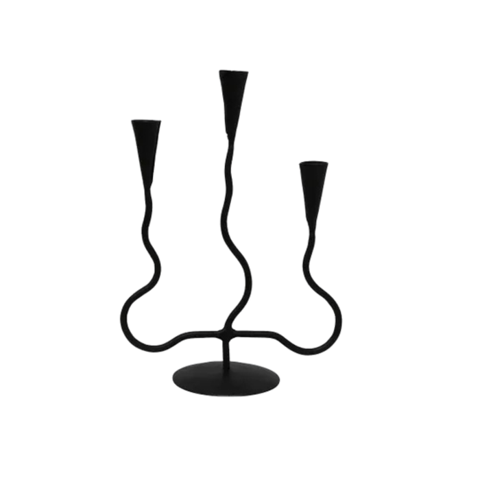 Wavy 3 Cup Candle Holder