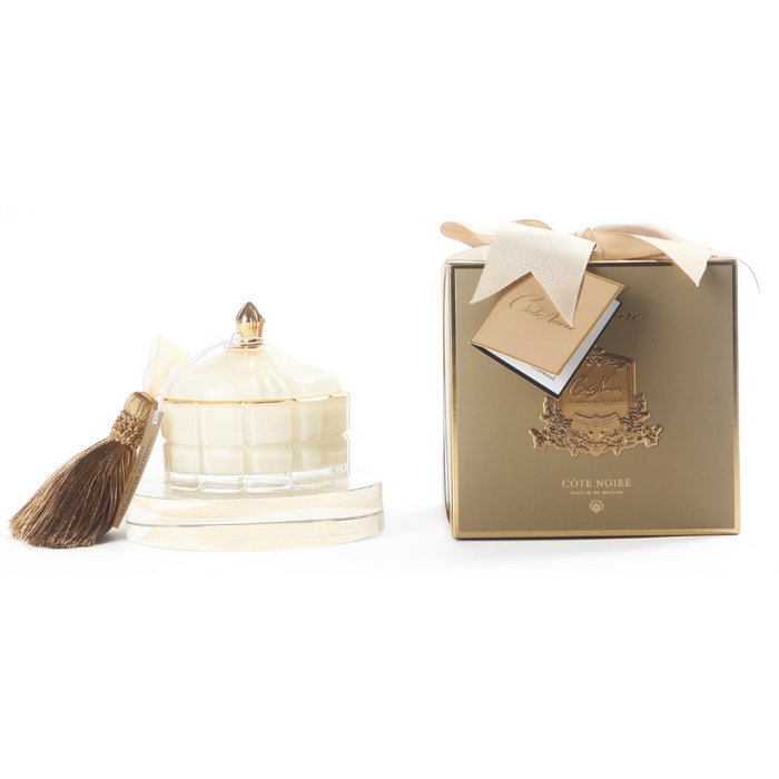 'Art Deco Candle - Cream & Gold - Blonde Vanilla