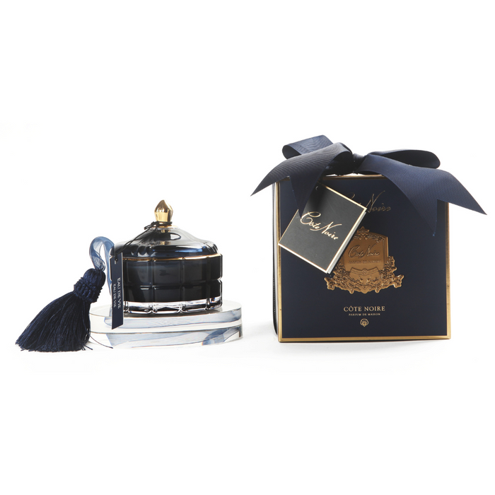 'Art Deco Candle - Navy & Gold - Eae De Vie