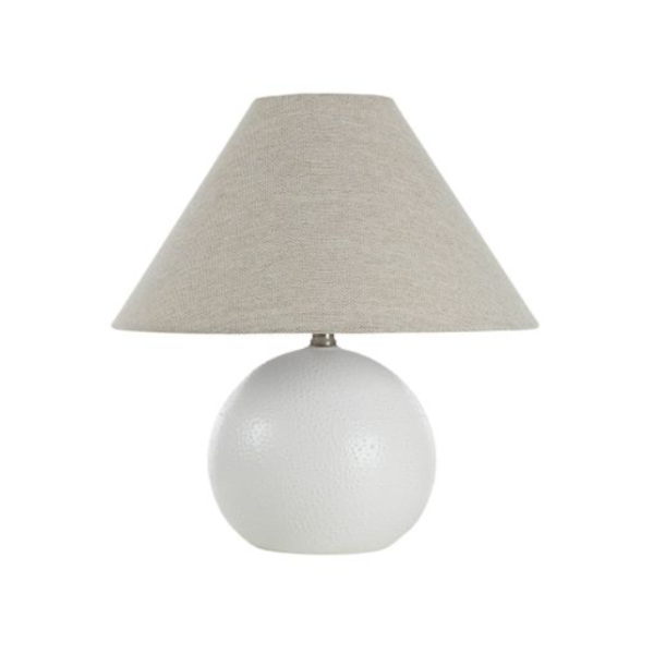Kimoni Ceramic Table Lamp - White