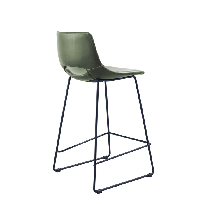 Zebby Barstool Green PU