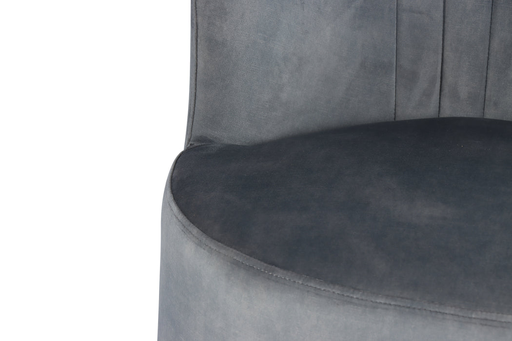 Cologne Swivel Side Chair in Frost Grey