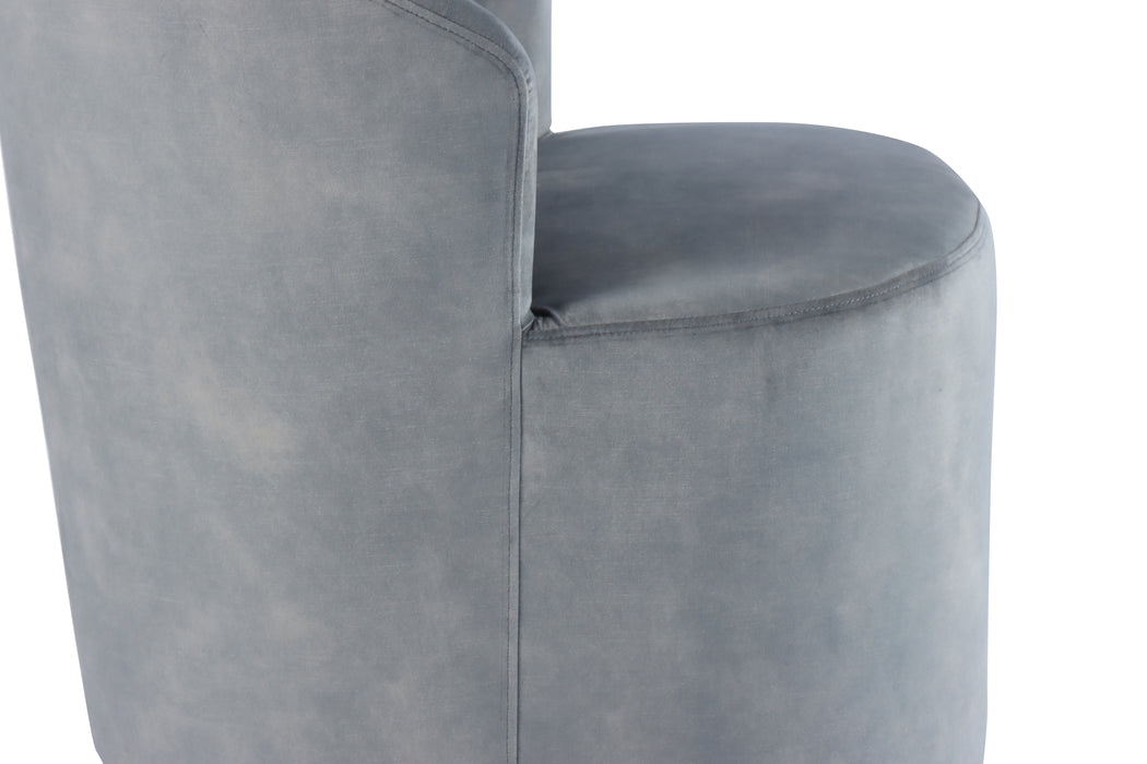 Cologne Swivel Side Chair in Frost Grey