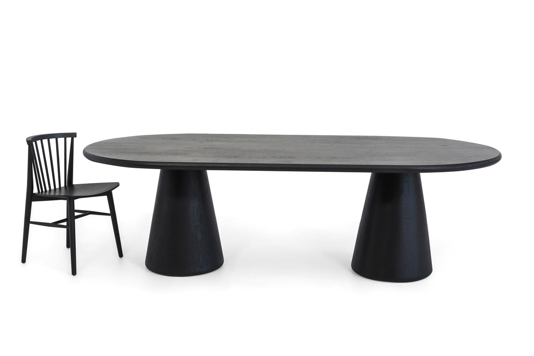 Ollie Oval Dining Table - Black