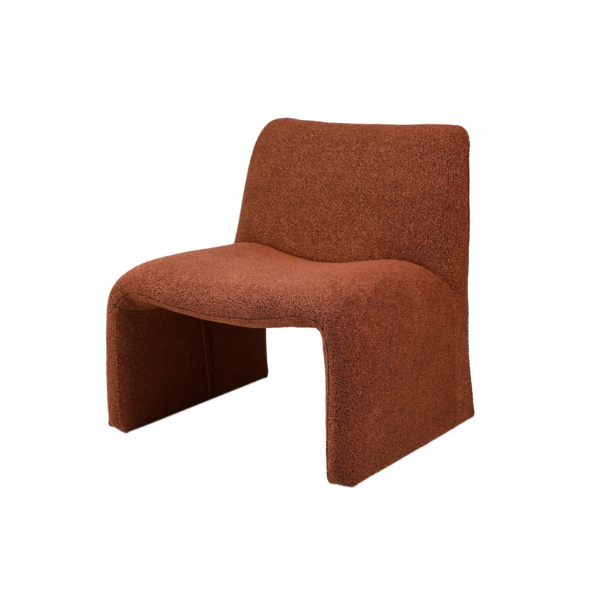 Calabasas Occasional Chair - Terracotta Boucle