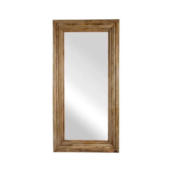 Pasos Wood Rectangle Mirror 90x180cm Natural