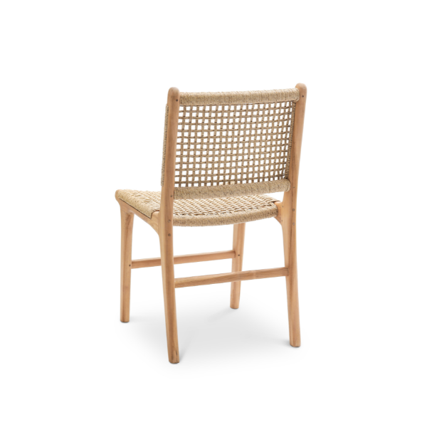 London Dining Chair Twisted Hyacinth / Teak
