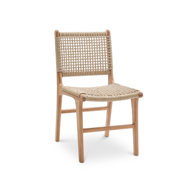 London Dining Chair Twisted Hyacinth / Teak