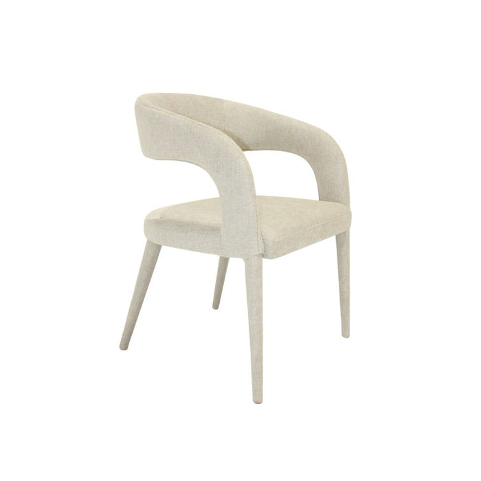 'London Dining Chair Belfast Fabric (Beige 023 ) Metal Leg