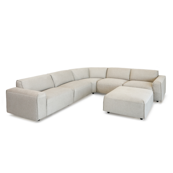 Miles 5 Piece Modular Lounge - Beige