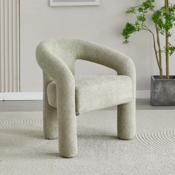 Albi Dining Chair - Mint Boucle Fabric