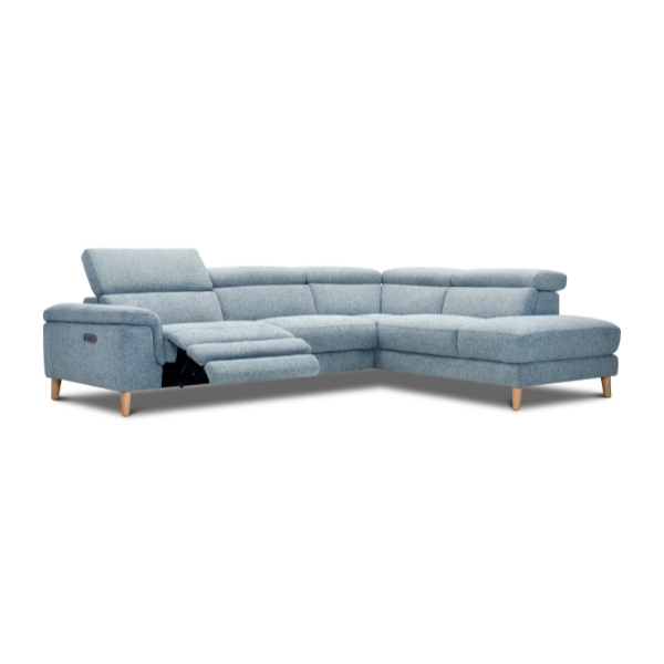 Oslo 3 Seater RHF Chaise - Fabric