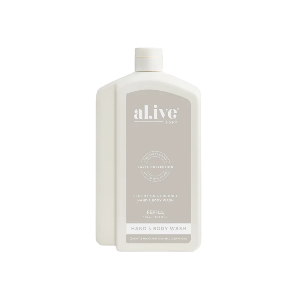 Alive 1L Wash Refill Sea Cotton & Coconut