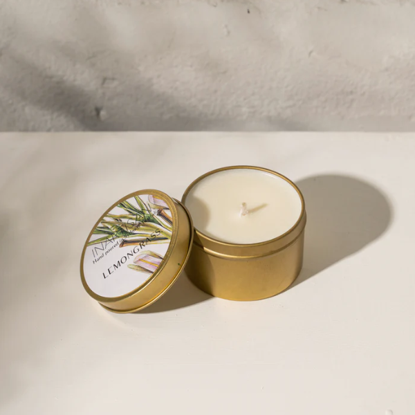 'Soy Candle -Lemon Grass in Travel Tin