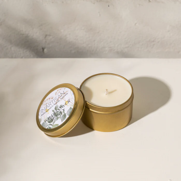 'Soy Candle - Wildflower & Honey in Travel Tin