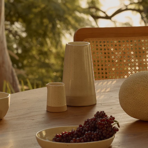 'Mette Dipped Vase - Cream