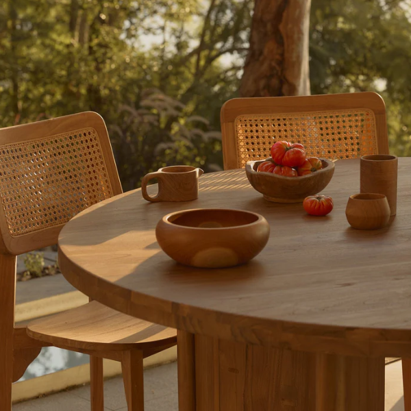 'Enna Round Timber Bowl