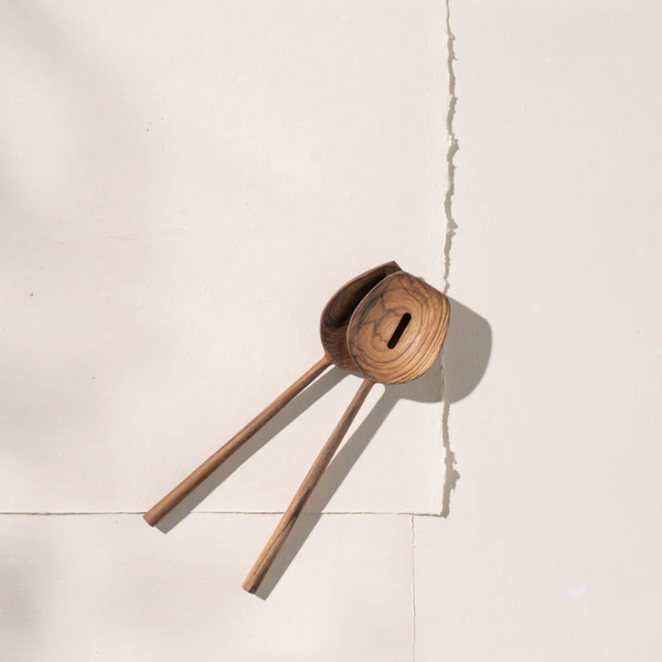 'Waheeda Teak Salad Servers