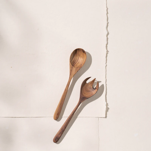 'Zahra Teak Salad Servers
