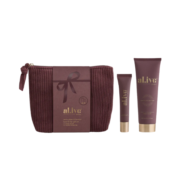 'Alive Hand & Lip Gift Set - Sweet Plum & Berries