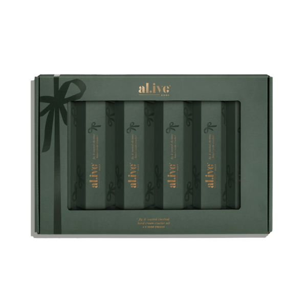 'Alive Hand Cream Cracker - Fig & Toasted Chestnut Set