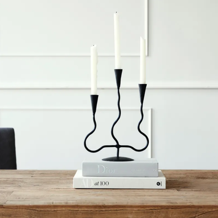 Wavy 3 Cup Candle Holder
