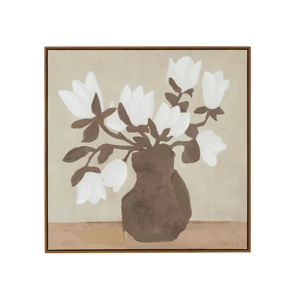 Sepia Walnut Frame Oil Canvas