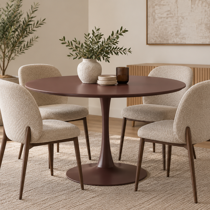 Elina Dining Table Matte Plum