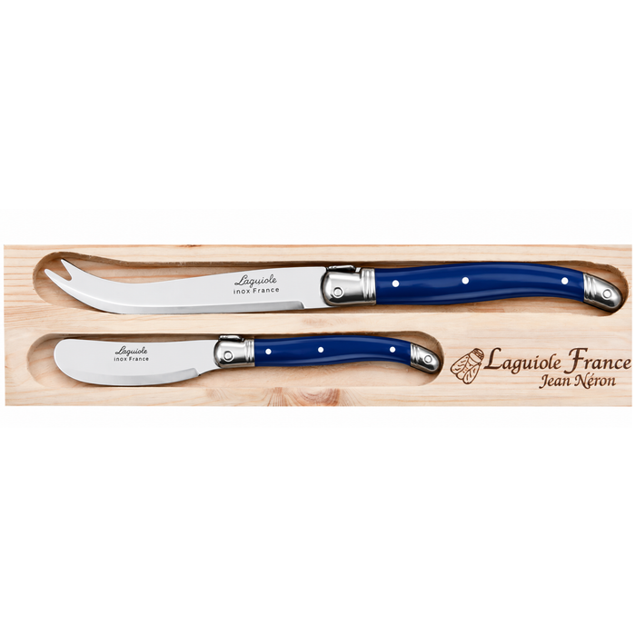 Jean Neron 2pc Cheese Knife & Spreader - French Blue