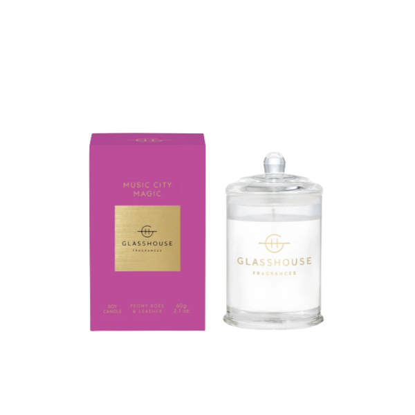 Glasshouse 60g Candle - Music City Magic