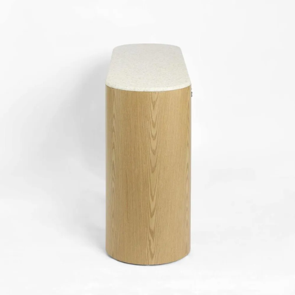 Archie Console Light Oak & Terrazzo