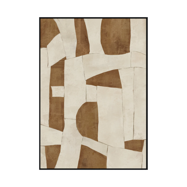 Emotional Geometry B Canvas - Black Frame