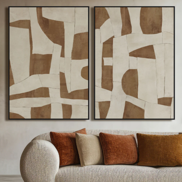Emotional Geometry A Canvas - Black Frame