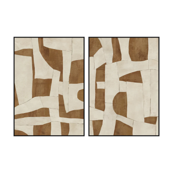 Emotional Geometry A Canvas - Black Frame