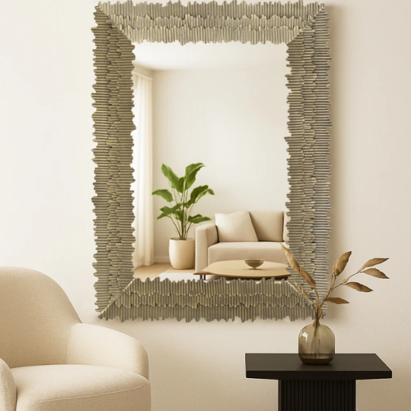 Allegra Mirror - Brass Frame
