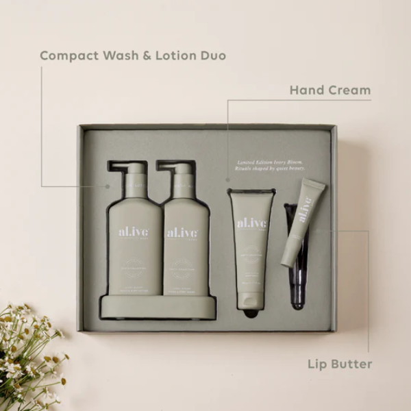 Alive Ivory Bloom Body Ritual Set