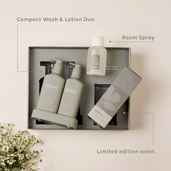 Alive Ivory Bloom Home Ritual Set