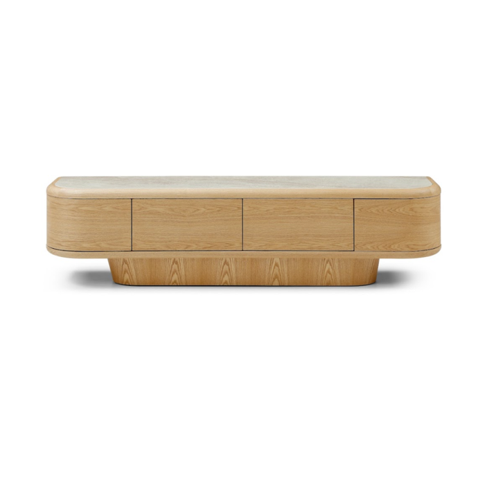Braxton TV Unit Ceramic Marble 200x45x45