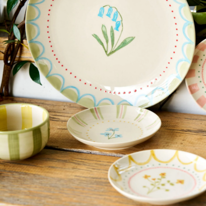 'Junes Garden Side Plate 16cm Yellow Bush Pea