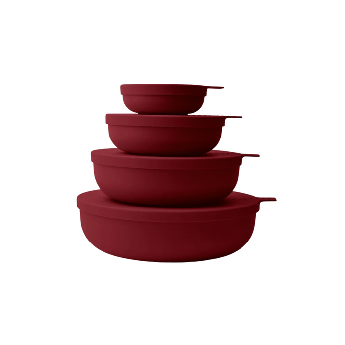 'Styleware Nesting Bowl 4 Piece - Merlot