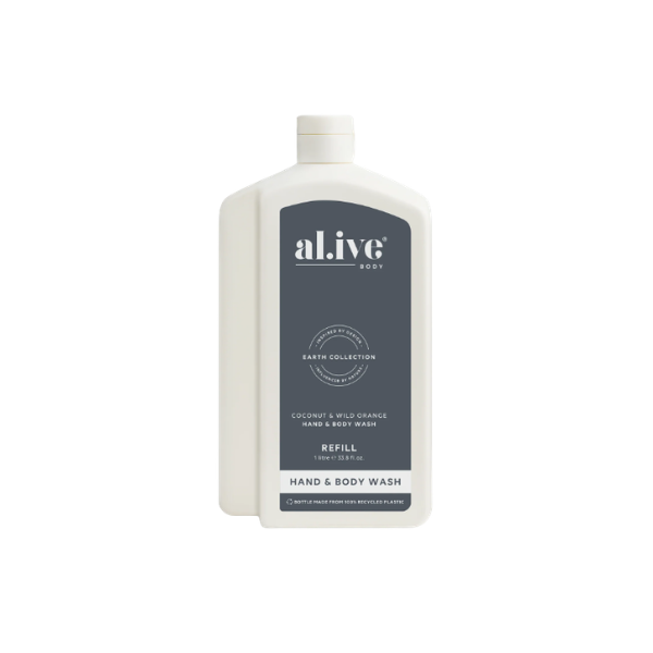 Alive 1L Wash Refill Coconut & Wild Orange